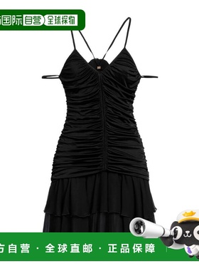 1h可退 香港直邮Blumarine 蓝色情人 女士 紧身连衣裙 black黑色