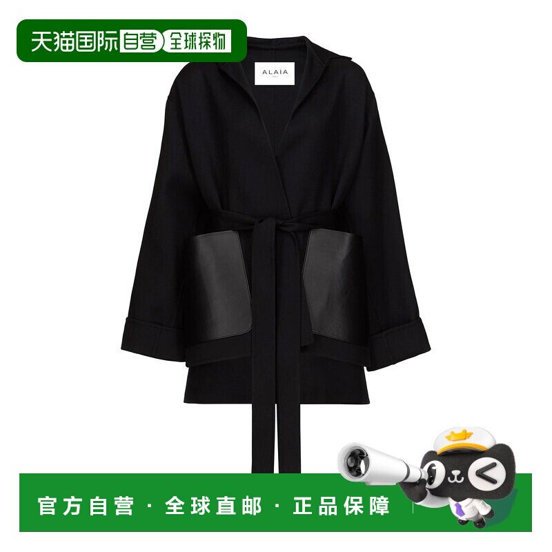 1h可退 美国直邮alaia 女士 ALAΪA 裹式夹克 AA9V1250W130C外套