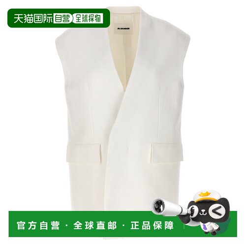 1h可退 香港直邮Jil Sander 吉尔 桑达 女士 双排扣马甲 J03BN014