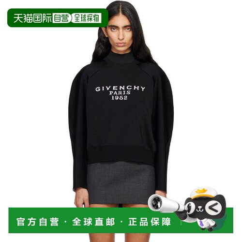 香港直邮Givenchy 纪梵希 女士 黑色 Signature 毛衣 BW90VC4ZSL