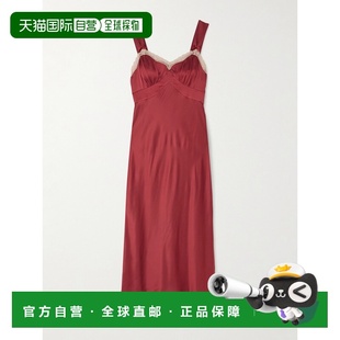 蕾丝边双绉中长连衣裙 1h可退 Lucie 女士 0100512 香港直邮RIXO