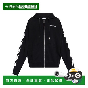 男士 white 帽衫 运动夹克衫 卫衣 1h可退 长袖 欧洲直邮off