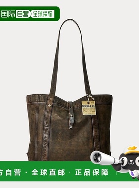 自营欧洲直邮RALPH LAUREN拉夫劳伦RRL皮革手提包