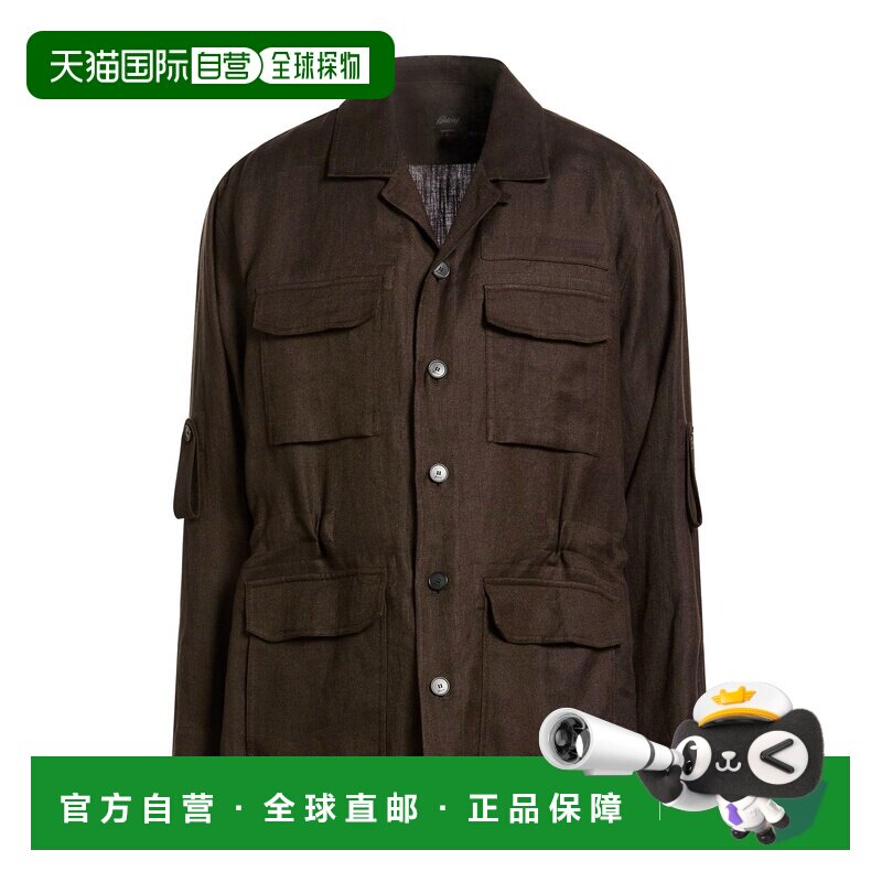 1h可退 香港直邮Brioni 布里奥尼 男士 夹克 green绿色 舒适时尚