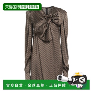 短款 女士 连衣裙 brown棕色 香港直邮Balmain 舒适时尚 巴尔曼