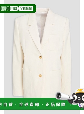 香港直邮toteme 女士 真丝棉混纺灯芯绒西装外套 243WRZ0041FB019