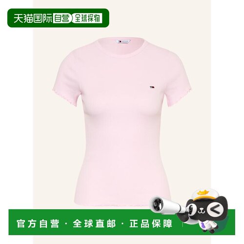 1h可退 欧洲直邮TOMMY JEANS 女士T恤 100299060318700 CO 粉红色