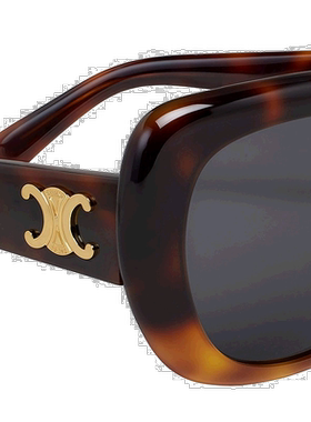 欧洲直邮CELINE/赛琳 23年新款 TRIOMPHE 06系列 女士黑色镜片渐