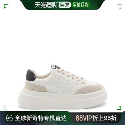 香港直邮Ash 艾熙 女士 白色黑色皮质运动鞋 IMPULS