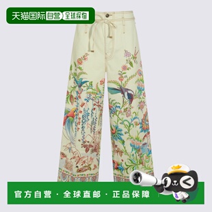 直筒裤 欧洲直邮etro 阔腿裤 牛仔裤 女士