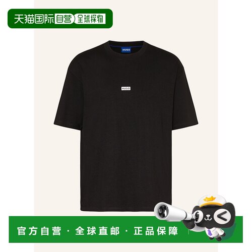 1h可退 香港直邮HUGO 男士T恤 100158270213003 CO 黑色 T-shirt