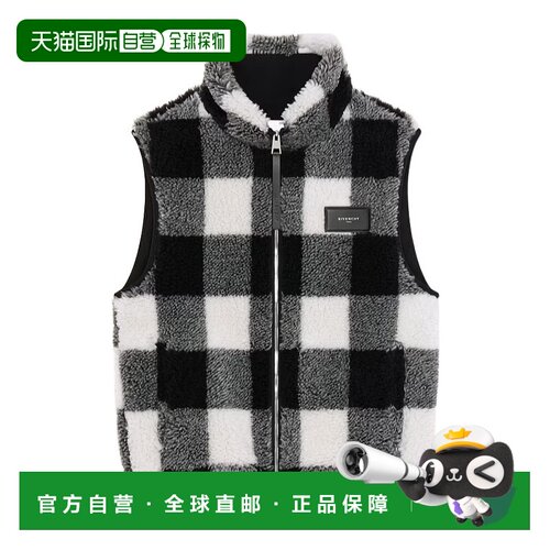 香港直邮Givenchy 格纹无袖羊毛夹克 BM01FY31AY
