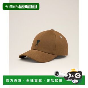 棕色棉质棒球帽 Coeur 饰有 刺绣 Ami 自营欧洲直邮AMI