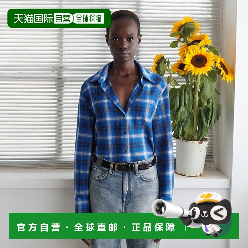 自营欧洲直邮COS 女士格纹法兰绒衬衫内搭女装背心图片