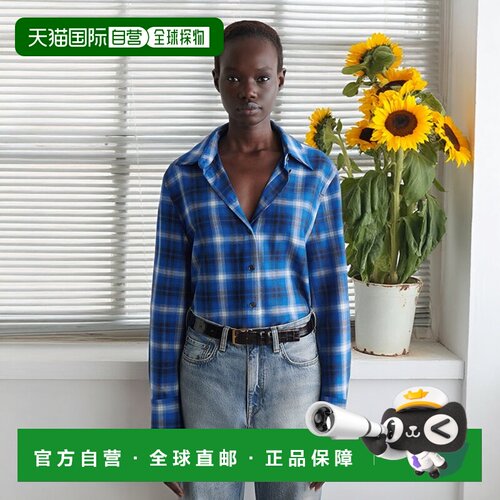 自营欧洲直邮COS 女士格纹法兰绒衬衫内搭女装背心