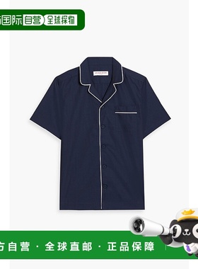 香港直邮Orlebar Brown 男士 Marne 棉质府绸衬衫 275142