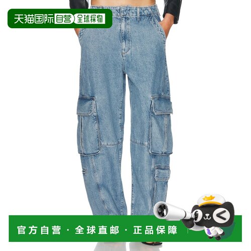 AGOLDE/Ambika女士牛仔长裤牛仔裤工装裤背带裤直【付后1h可退】