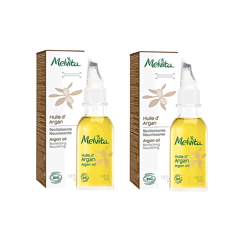 欧洲直邮Melvita蜜葳特莹润摩洛哥坚果仁油50mlx2瓶装滋养阿正品