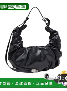 香港直邮Grab-D L-Large 闪亮 PU 皱褶流浪包 Women crov