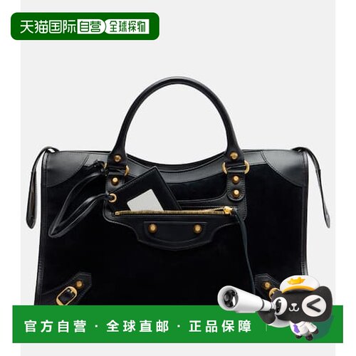 1h可退 香港直邮Balenciaga 巴黎世家 女士 Le City 中号绒面革手