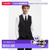 男士 自营欧洲直邮Hugo Boss 黑色羊毛全里衬马甲