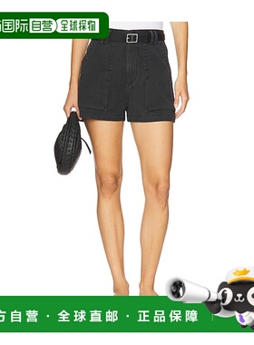 1h可退 香港直邮AGOLDE 女士 Kiva 短裤 A92411626 black黑色 舒