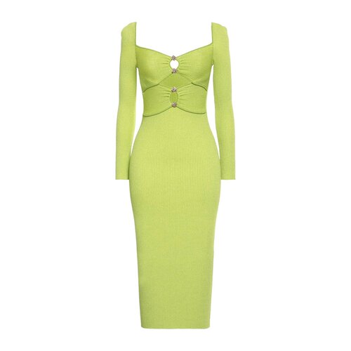 香港直邮Self-Portrait 女士 中长连衣裙 green绿色 舒适时尚