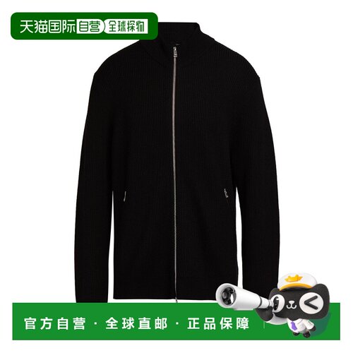 1h可退 香港直邮THEORY 希尔瑞 男士 针织开衫 black黑色 舒适时