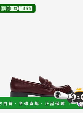 自营欧洲直邮Burberry博柏利 Cadet系列女士无花果色小牛皮马术骑