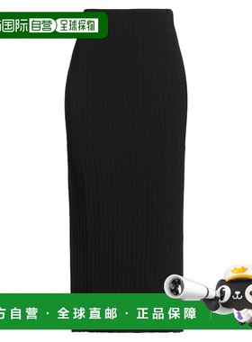 1h可退 香港直邮Staud 女士 中长半身裙 black黑色 舒适时尚