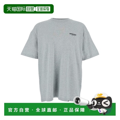 1h可退 香港直邮Represent 男士 Front and on Back 灰色带Logo长