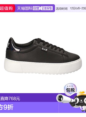 香港直邮EA7 Emporio Armani 黑色logo系带休闲运动鞋 2480057A29