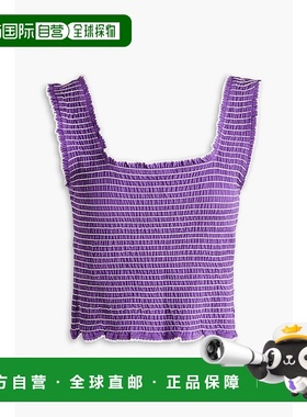 香港直邮Sandro 女士 抽褶针织上衣 SFPTS01228 purple紫色 舒适