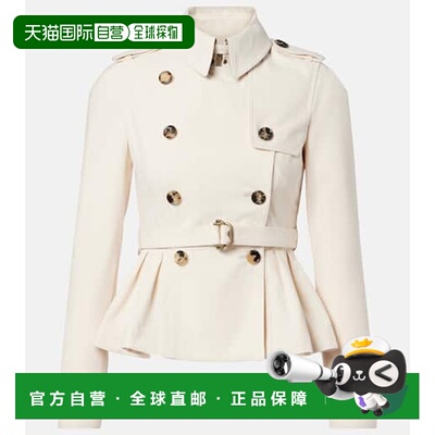 1h可退 香港直邮Burberry 巴宝莉 女士 Isabella 棉质华达呢夹克