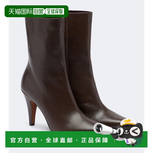 1h可退 香港直邮The Row 女士 Ornella 皮质短靴 F1816SL1高跟