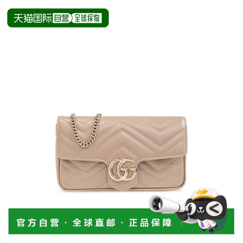 1h可退 香港直邮GUCCI 女士斜挎包 751526AAEKI1543 CO 棕色 GG M