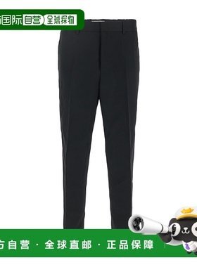 香港直邮Jil Sander 带腰带环休闲裤直筒裤 J22KA0127-J40117