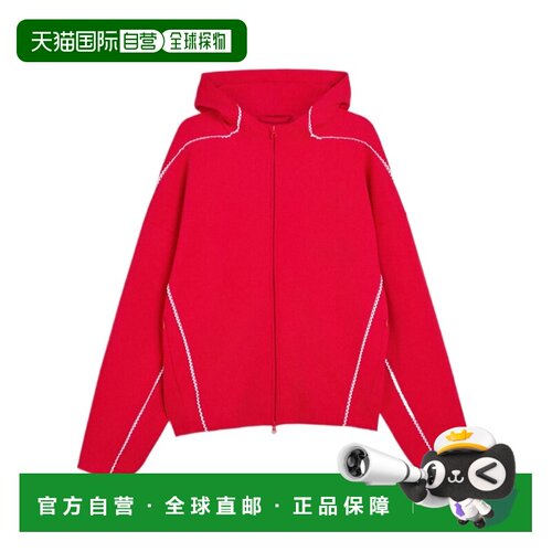 1h可退 香港直邮ADIDAS 男士运动服 KC9592 SS2026 红色 长袖拉链