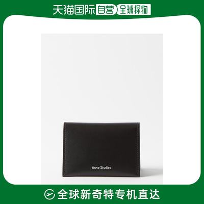 香港直邮Acne Studios 男士Logo-stamped leather bi-fold cardho