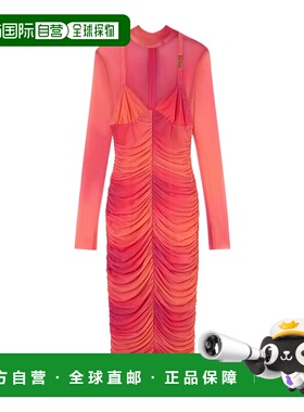 香港直邮Versace 褶皱高领连衣裙 E76HAO918EJS290EQN7范思哲