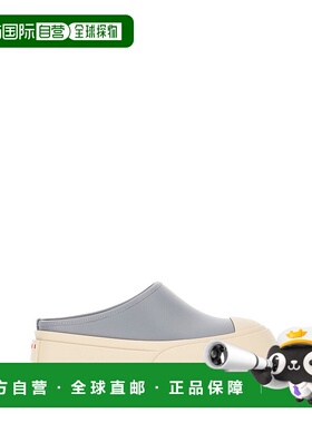 1h可退 香港直邮Marni 玛尼 女士 灰色皮质便鞋 SNZW018502P7226