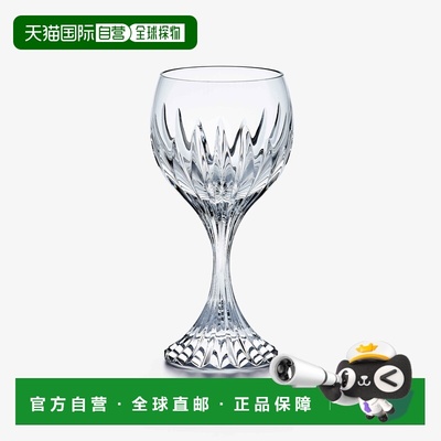 欧洲直邮Baccarat巴卡拉 Massena透明水晶管风琴状切面红酒杯