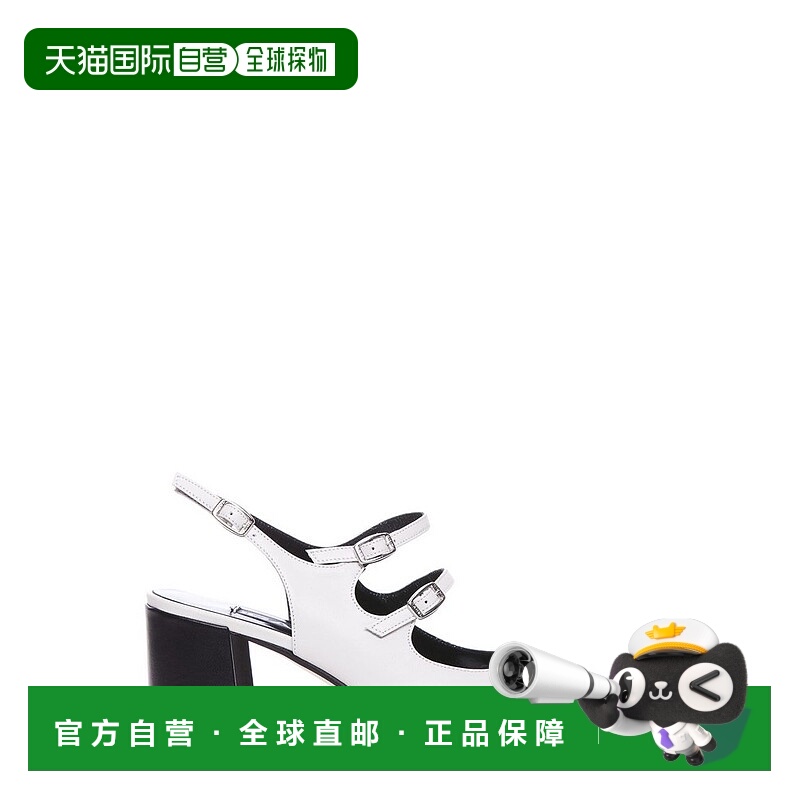 1h可退 香港直邮Carel 女士 木瓜瑪麗珍鞋露跟鞋 332160BEIGEBLAC