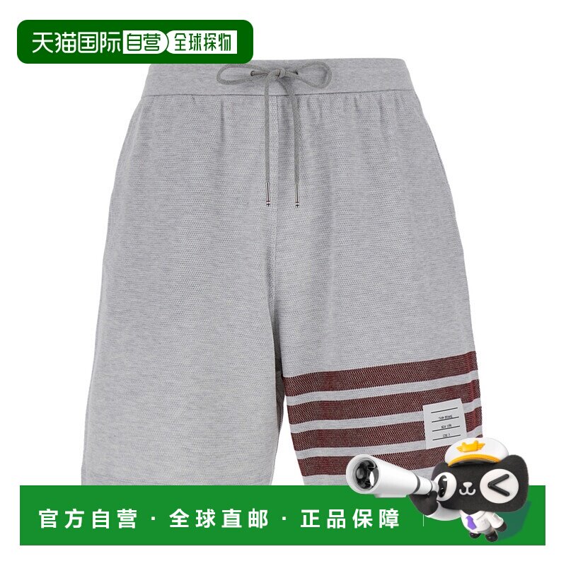 香港直邮Thom Browne 四条纹抽绳运动休闲裤短裤 MJQ203AJ0155