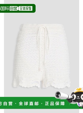 1h可退 香港直邮ZIMMERMANN 女士 钩花短裤 9746ASS246 white白色