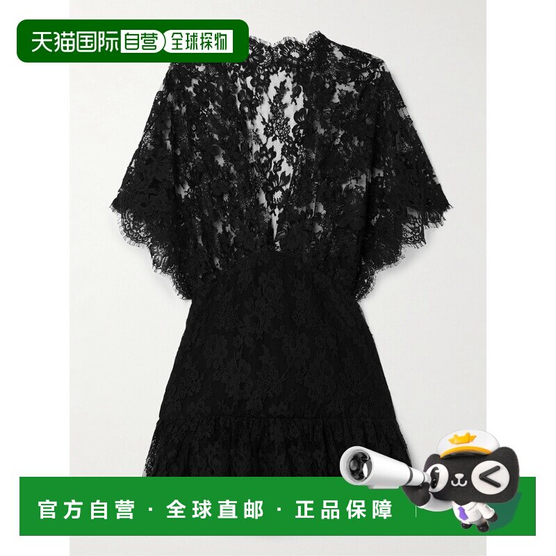 1h可退 香港直邮Chloe 蔻依 女士 棉混纺蕾丝迷你连衣裙 CH25WHT6