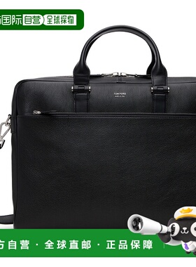 1h可退 香港直邮Tom Ford 汤姆 福特 男士 黑色 Grain Leather Sl