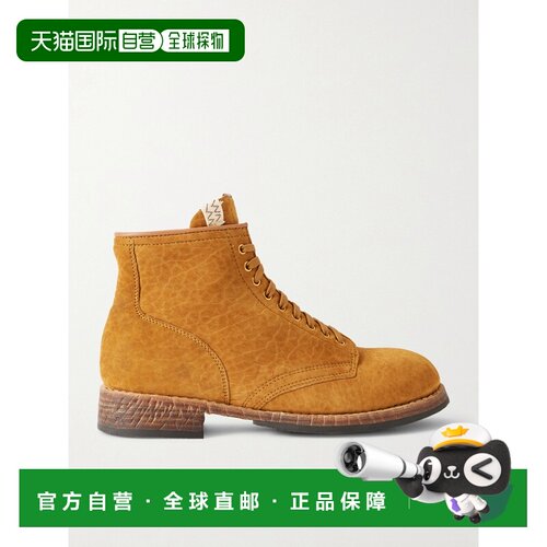 1h可退 Visvim 维斯维木 男士 Brigadier 民族风绒面革绑