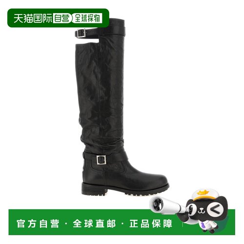 Jimmy Choo 圆头长筒靴 BIKERKBERZBLACK