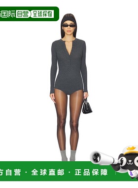 香港直邮Self-Portrait 女士 灰色羊毛针织连体衣 AW25004TGR性感